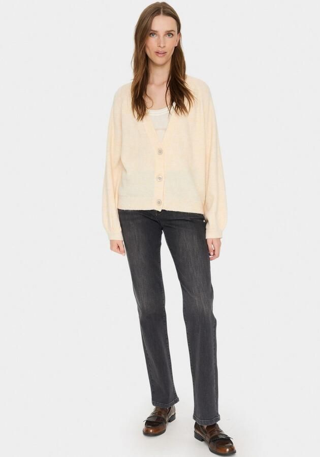 Saint Tropez Ice Melange Gebreide Trui Beige Dames - Foto 5