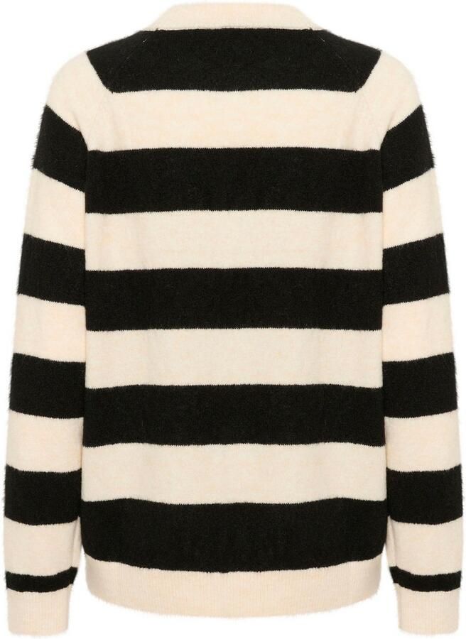 Saint Tropez Ice Black Stripe Gebreide Trui Multicolor Dames