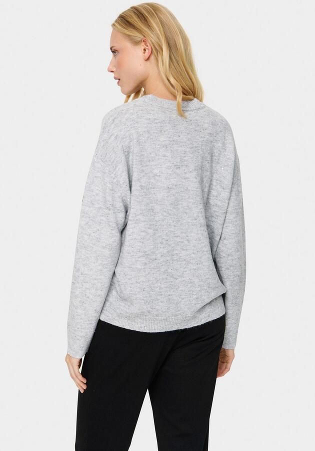 Saint Tropez Gebreide trui HayaSZ Pullover met glittereffect - Foto 4