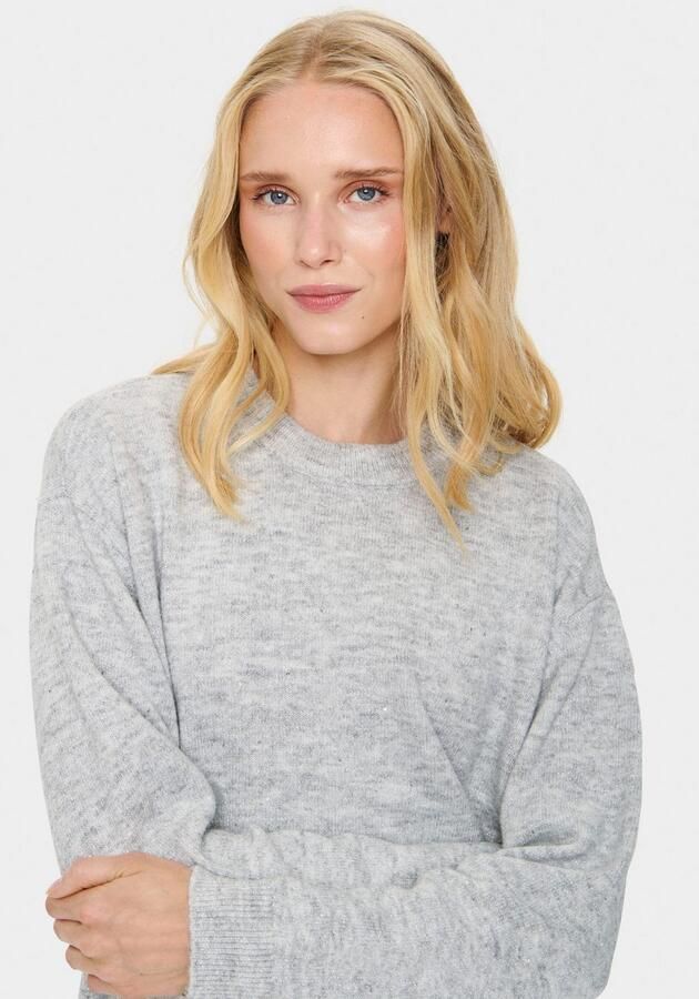 Saint Tropez Gebreide trui HayaSZ Pullover met glittereffect - Foto 2