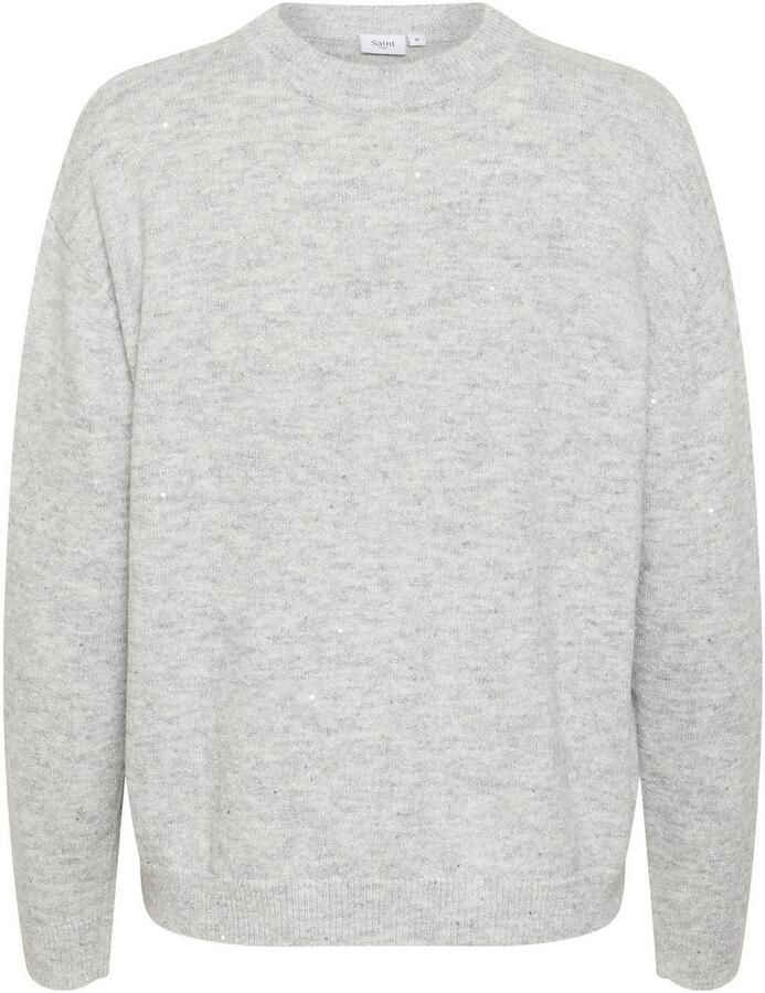 Saint Tropez Gebreide trui HayaSZ Pullover met glittereffect