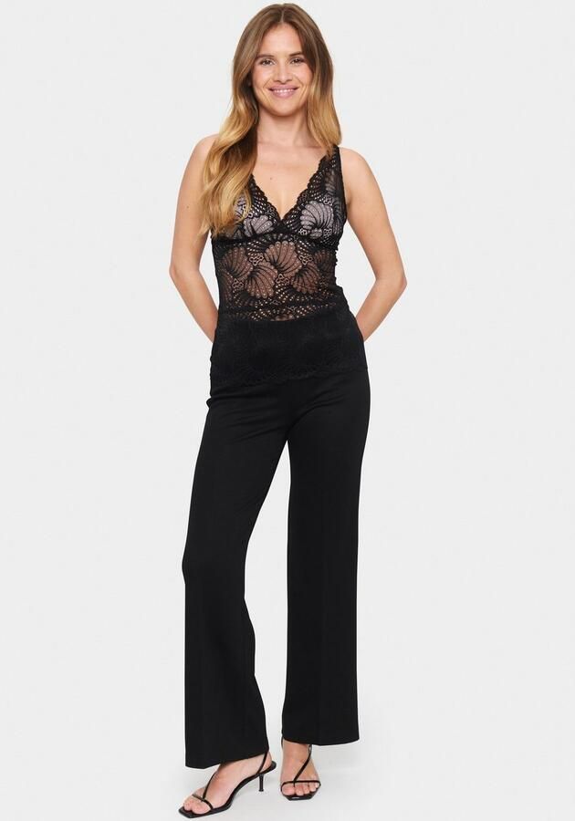 Saint Tropez Vrouwelijke Kant V-Hals Top Multicolor Dames - Foto 7