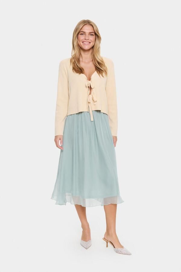 Saint Tropez Midirok CoralSZ Skirt gemaakt van chiffon - Foto 2