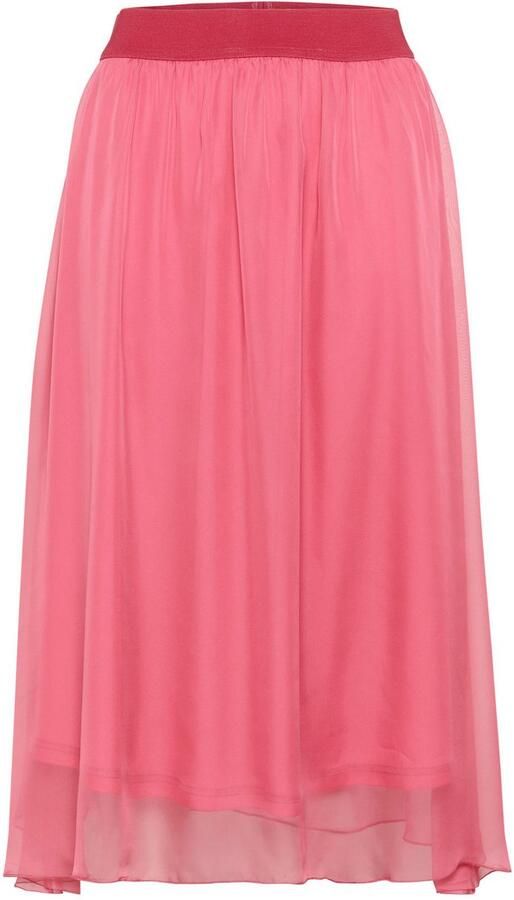 Saint Tropez Midirok CoralSZ Skirt gemaakt van chiffon - Foto 4