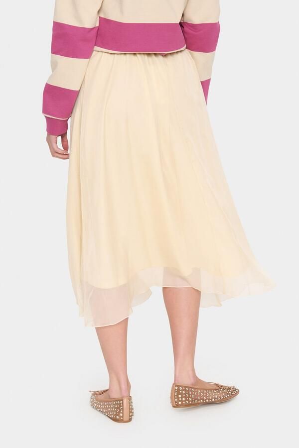 Saint Tropez Midirok CoralSZ Skirt gemaakt van chiffon - Foto 2