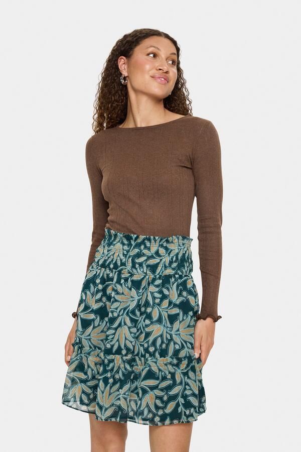 Saint Tropez Shirt met lange mouwen GruSZ gegolvende zoom - Foto 4