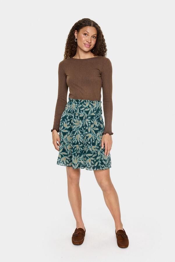 Saint Tropez Shirt met lange mouwen GruSZ gegolvende zoom - Foto 3