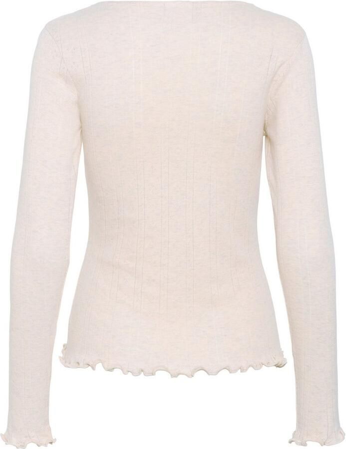 Saint Tropez Shirt met lange mouwen GruSZ gegolvende zoom