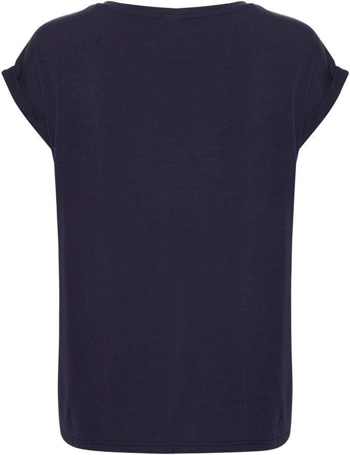 Saint Tropez Shirt met ronde hals Basic in chique lyocell kwaliteit - Foto 5