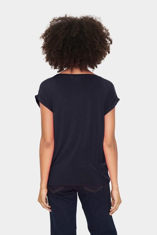 Saint Tropez Shirt met ronde hals Basic in chique lyocell kwaliteit - Foto 2