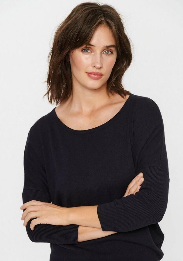 Saint Tropez Trui met ronde hals A2561 MilaSZ R-Neck Fijngebreid met viscose casual fit - Foto 3