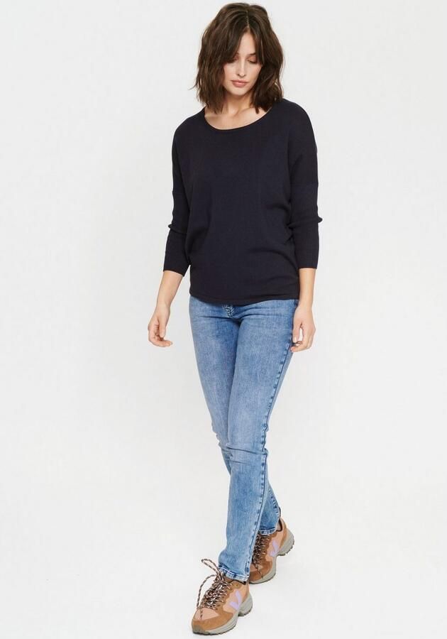 Saint Tropez Trui met ronde hals A2561 MilaSZ R-Neck Fijngebreid met viscose casual fit - Foto 4