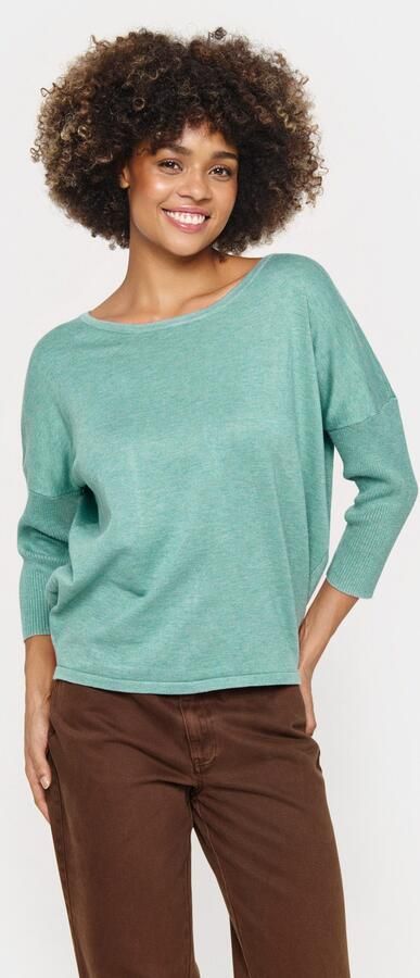Saint Tropez Trui met ronde hals A2561 MilaSZ R-Neck Fijngebreid met viscose casual fit - Foto 5