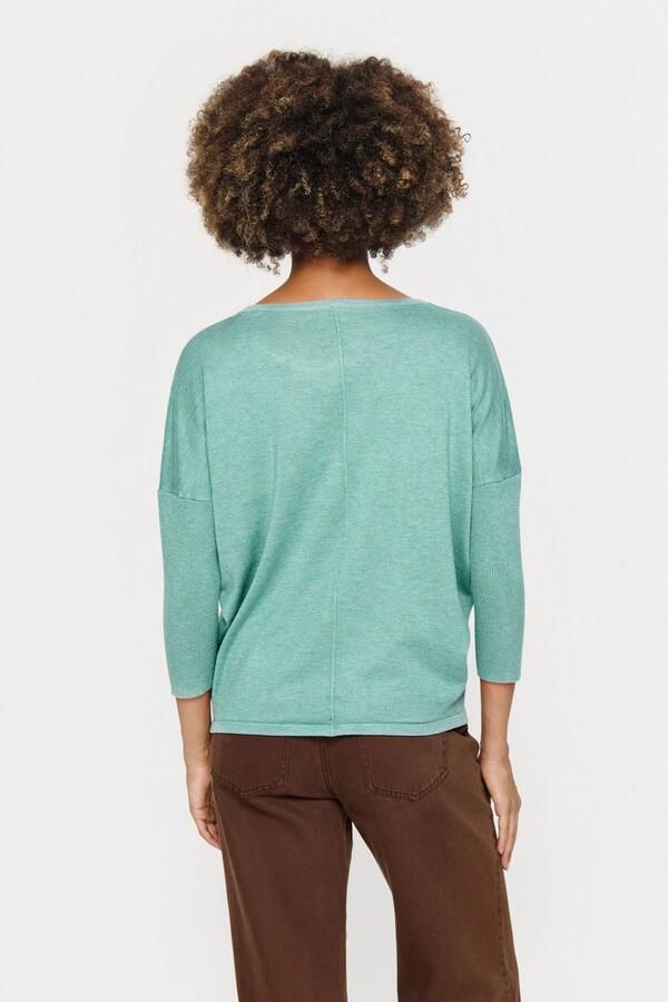 Saint Tropez Trui met ronde hals A2561 MilaSZ R-Neck Fijngebreid met viscose casual fit - Foto 3