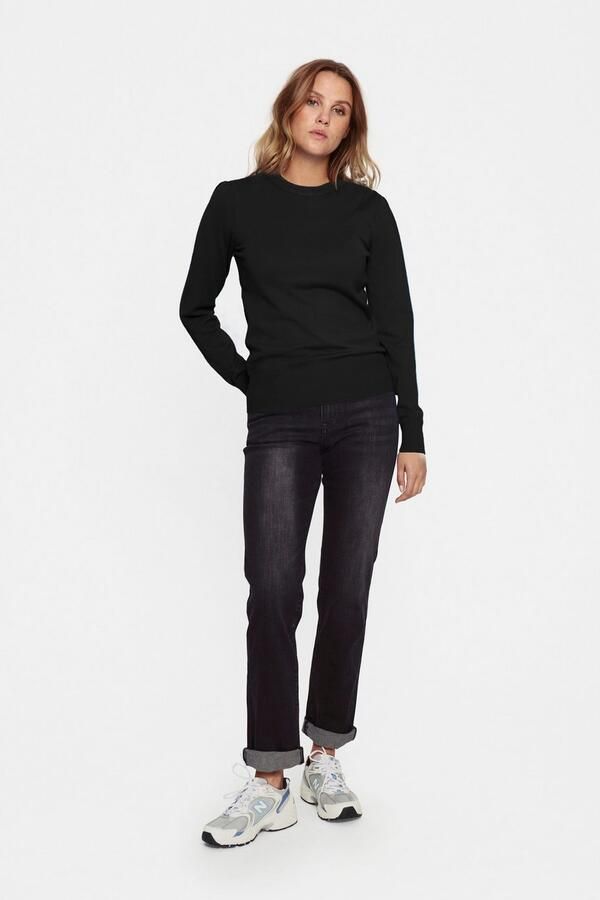 Saint Tropez Zwarte Milasz Pullover Trui Black Dames - Foto 4