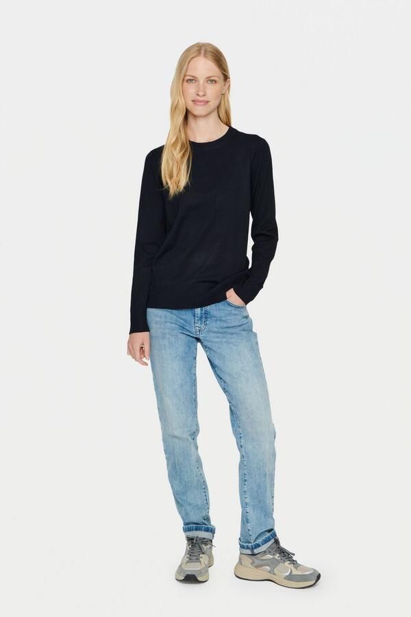 Saint Tropez Nachtelijke Hemel Gebreide Trui Blue Dames - Foto 3