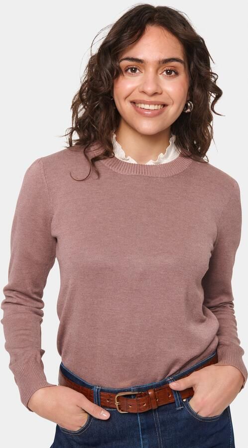 Saint Tropez MilaSZ Pullover Gebreid Antler Melange Brown Dames - Foto 6