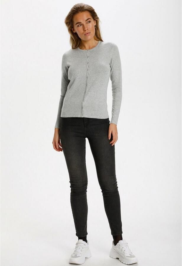 Saint Tropez Pearl Grey Melange Vest Gray Dames - Foto 5