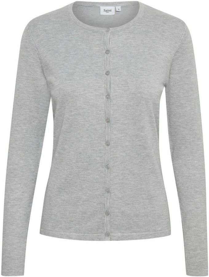 Saint Tropez Pearl Grey Melange Vest Gray Dames