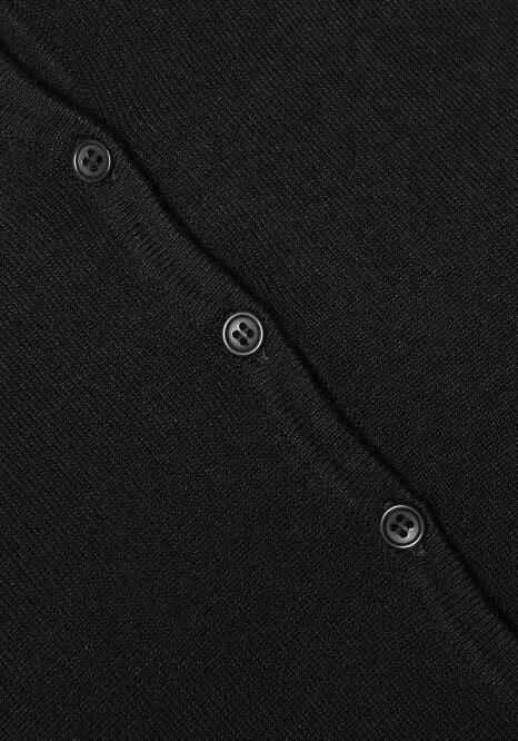 Saint Tropez Eenvoudige Zwarte Cardigan met Knoopsluiting Black Dames - Foto 4