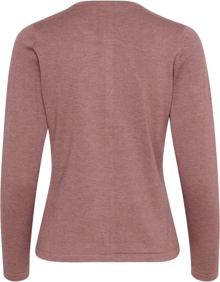 Saint Tropez Eenvoudige Cardigan met Knoopsluiting Brown Dames