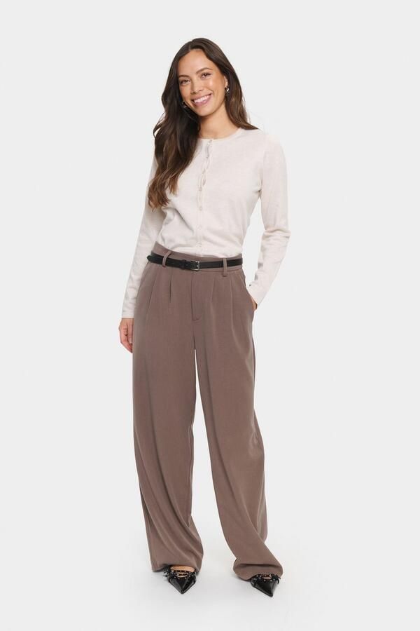 Saint Tropez Vest A8661 MilaSZ R-Neck Cardigan Viscose fijn gebreid Classic Fit - Foto 4