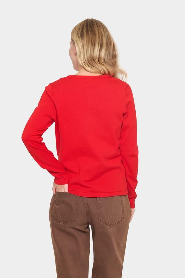 Saint Tropez Vest A8661 MilaSZ R-Neck Cardigan Viscose fijn gebreid Classic Fit - Foto 3