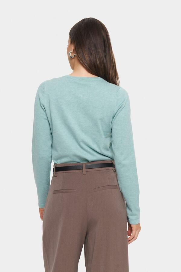 Saint Tropez Vest A8661 MilaSZ R-Neck Cardigan Viscose fijn gebreid Classic Fit - Foto 5