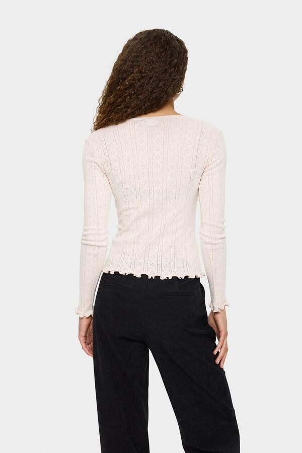 Saint Tropez Vest GruSZ Cardigan met ajourborduurwerk en gegolfde zoom - Foto 4