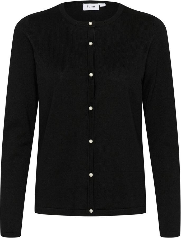 Saint Tropez Vest JemmaSZ Cardigan met decoratieve knopen