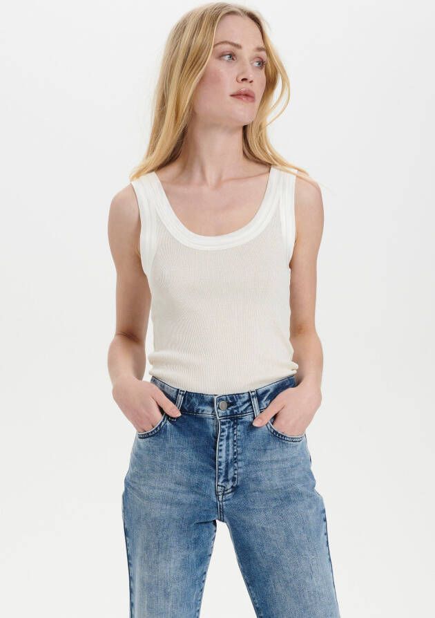 Saint Tropez Tanktop SZ-MAYA TANK TOP met zijde-aandeel