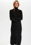 Saint Tropez Zachte Gebreide Coltrui Lange Jurk Black Dames - Thumbnail 2