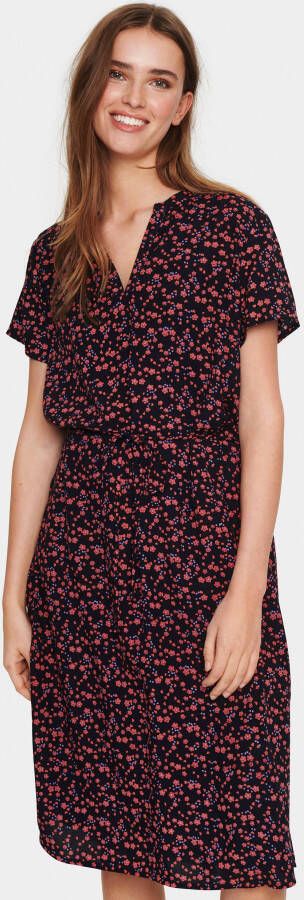 Saint Tropez Midi-jurk met all-over bloemenmotief model 'Tate'