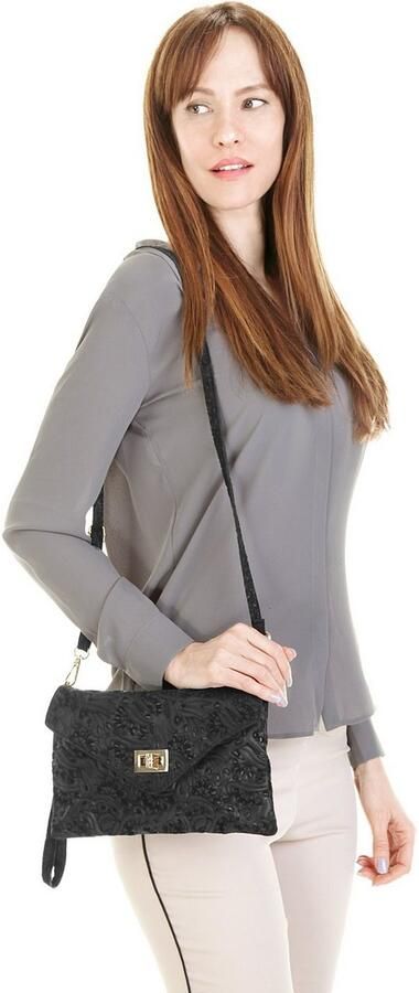 Sa tha Look Avondtasje echt leer made in italy - Foto 8