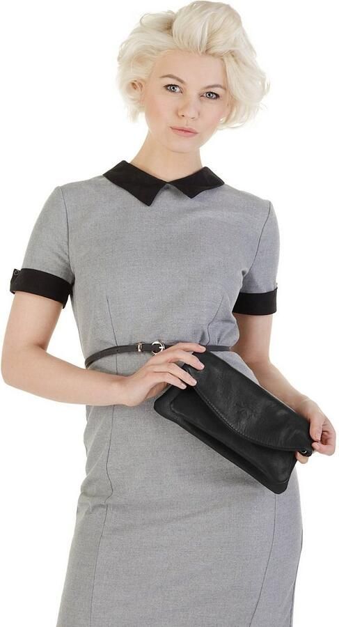 Sa tha Look Avondtasje echt leer made in italy - Foto 5