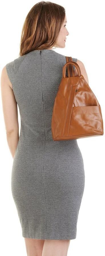 Sa tha Look Rugzak echt leer made in italy - Foto 8