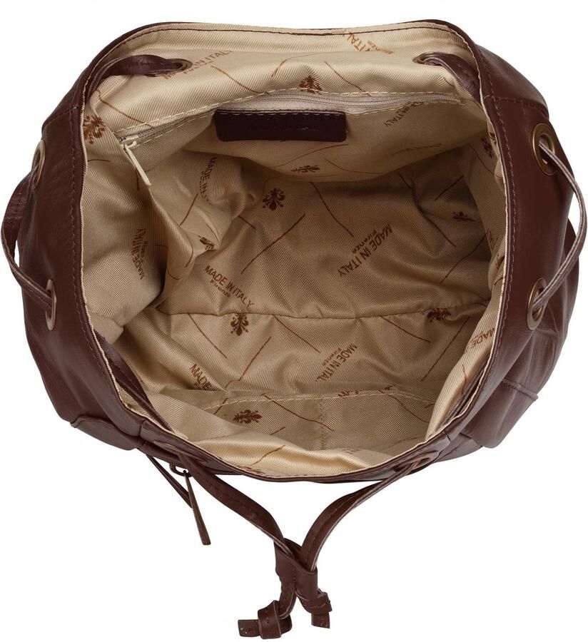 Sa tha Look Rugzak echt leer made in italy