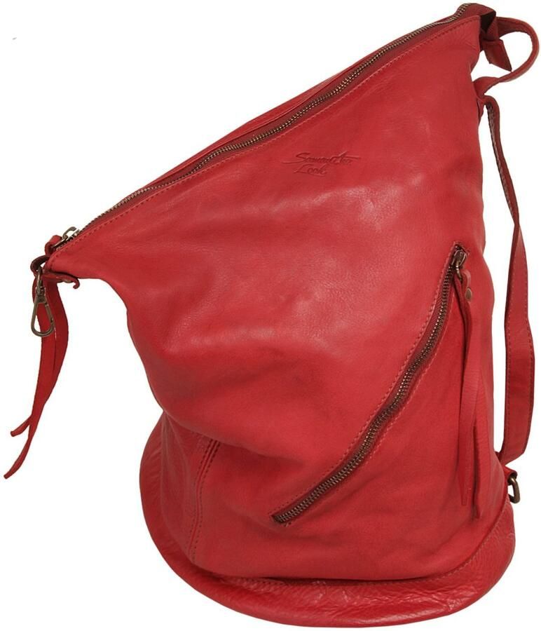 Sa tha Look Rugzak echt leer made in italy - Foto 3