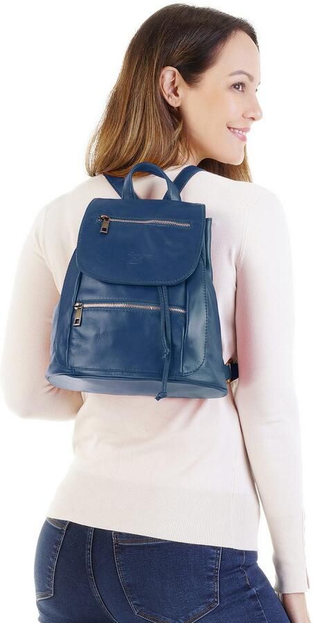 Sa tha Look Rugzak echt leer made in italy - Foto 6