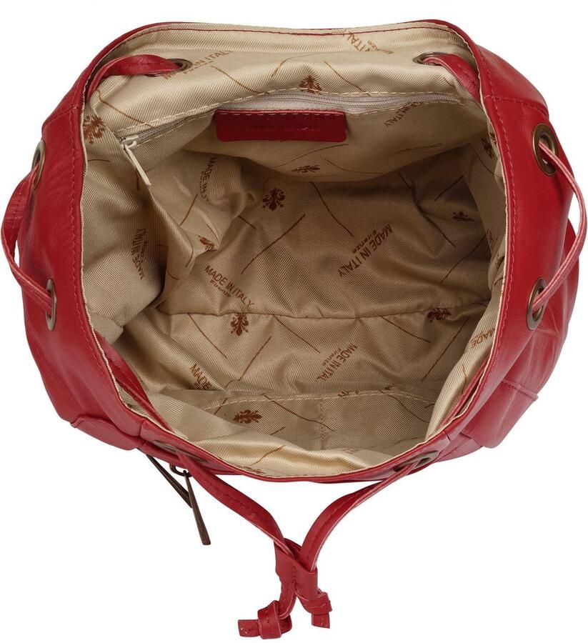 Sa tha Look Rugzak echt leer made in italy