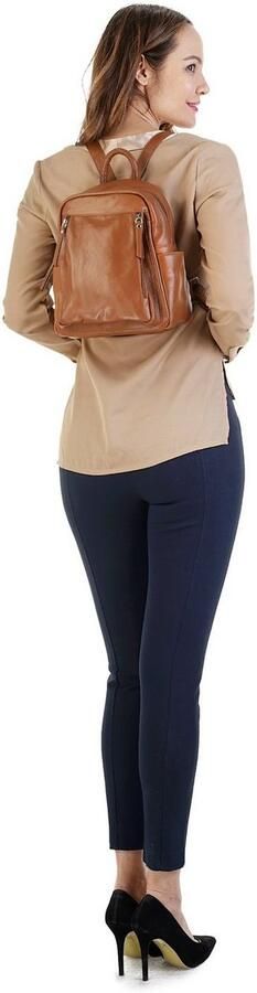 Sa tha Look Rugzak echt leer made in italy - Foto 8