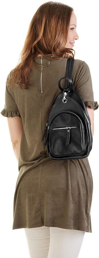 Sa tha Look Rugzak echt leer made in italy - Foto 6