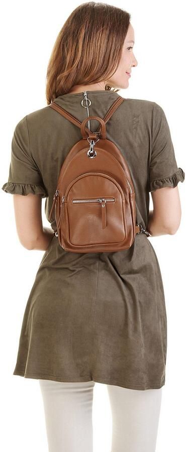 Sa tha Look Rugzak echt leer made in italy - Foto 6