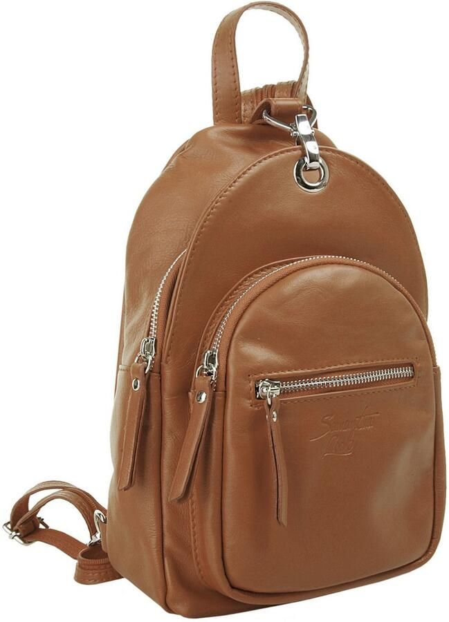 Sa tha Look Rugzak echt leer made in italy