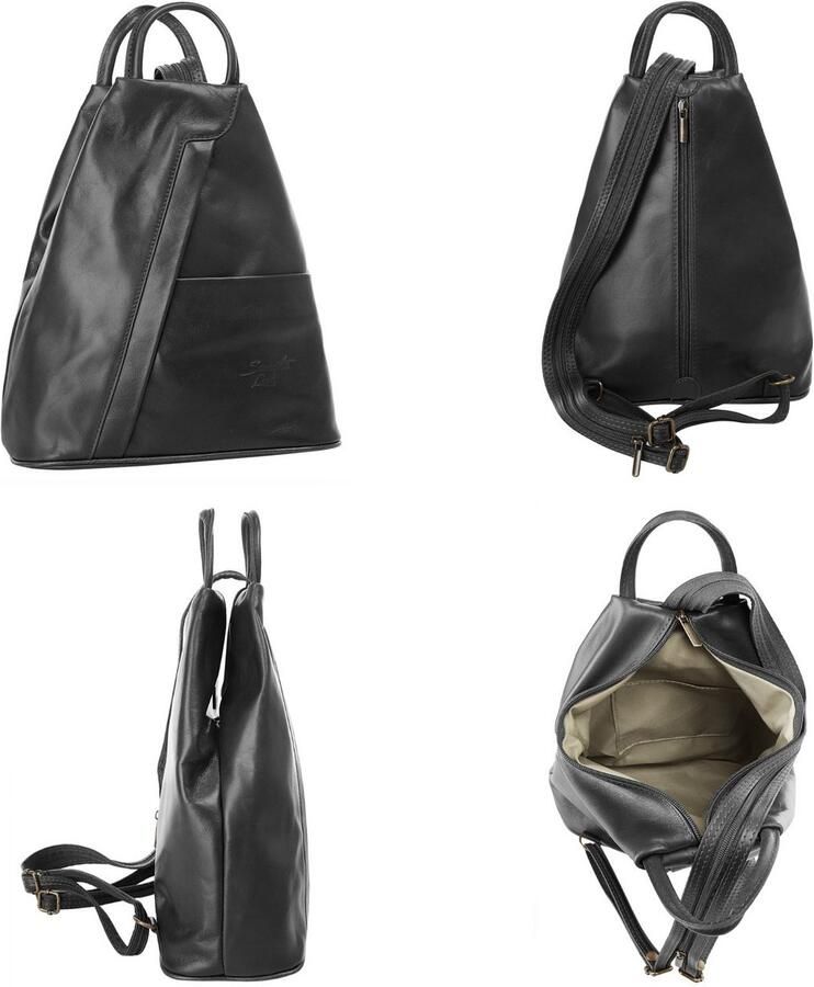 Sa tha Look Rugzak echt leer made in italy