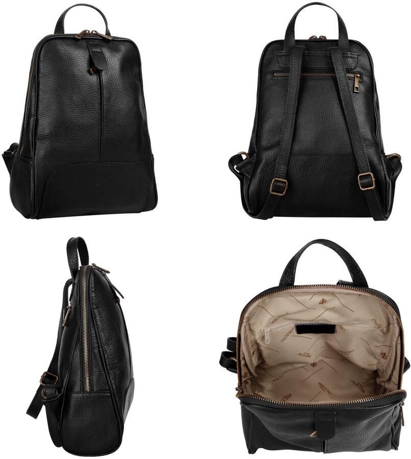 Sa tha Look Rugzak echt leer made in italy