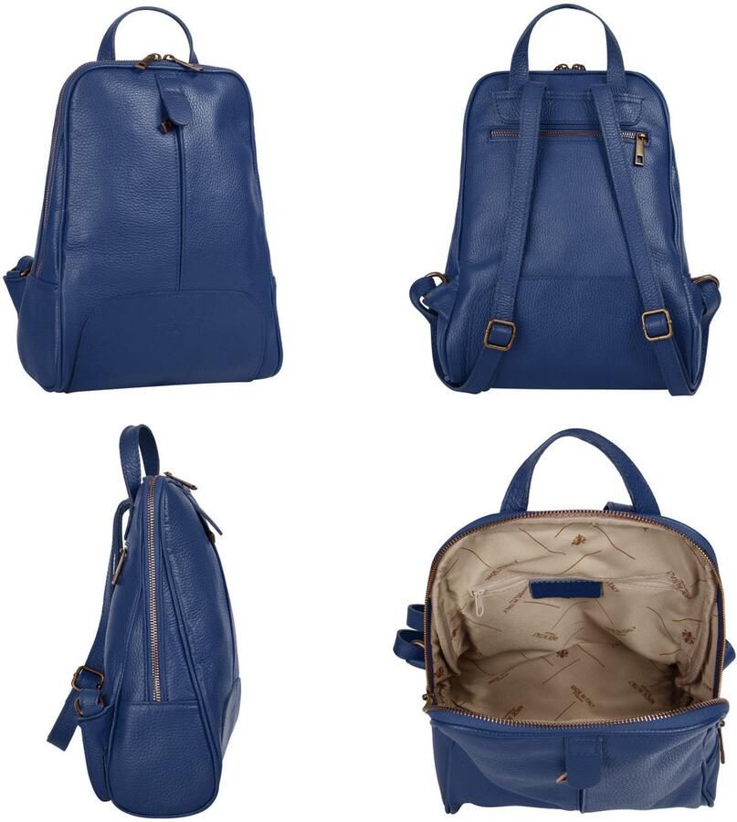 Sa tha Look Rugzak echt leer made in italy