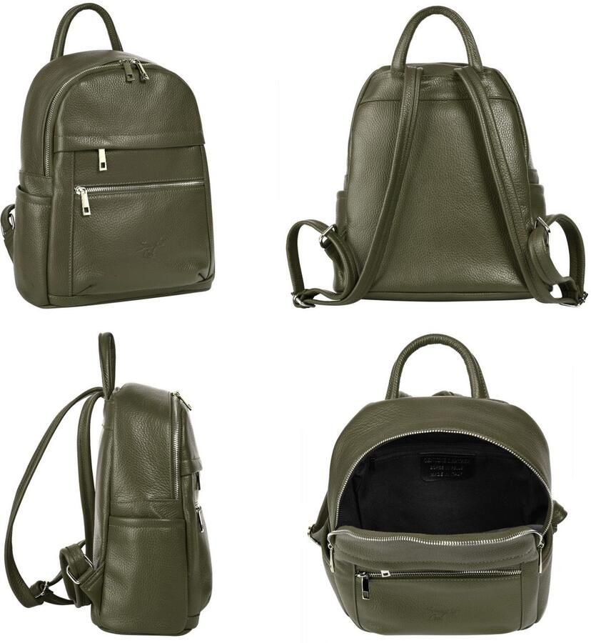 Sa tha Look Rugzak echt leer made in italy