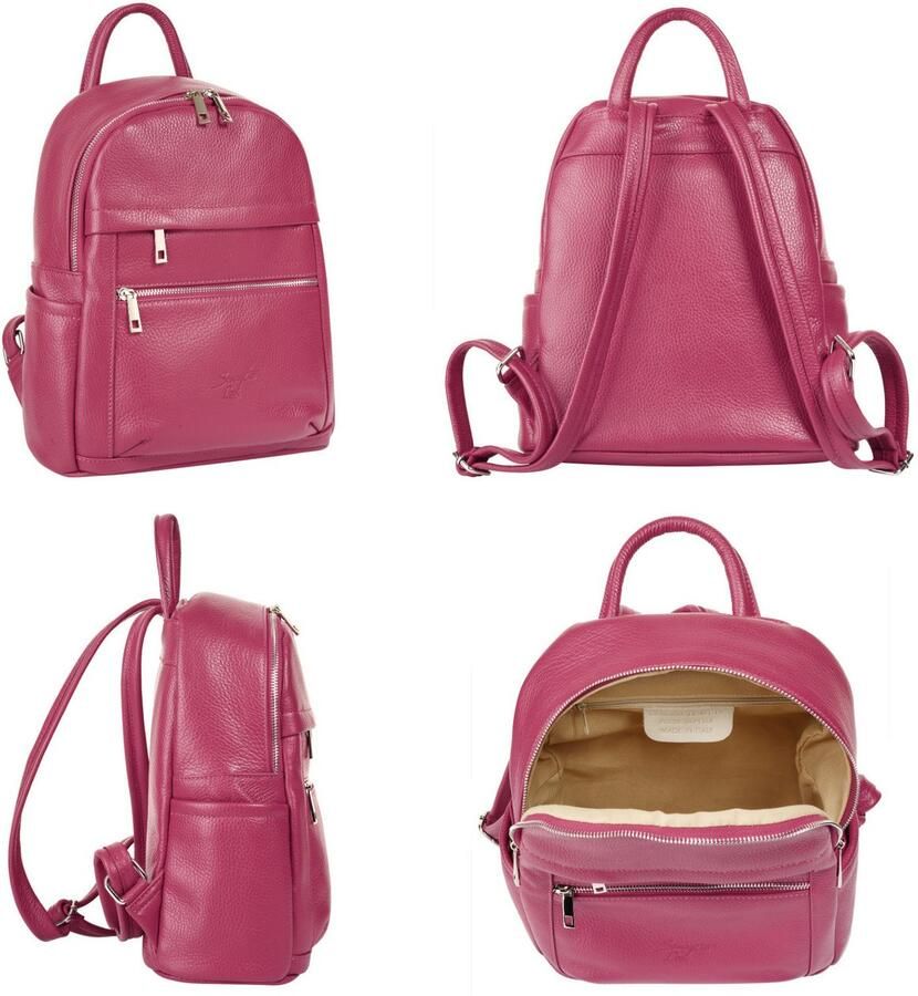 Sa tha Look Rugzak echt leer made in italy