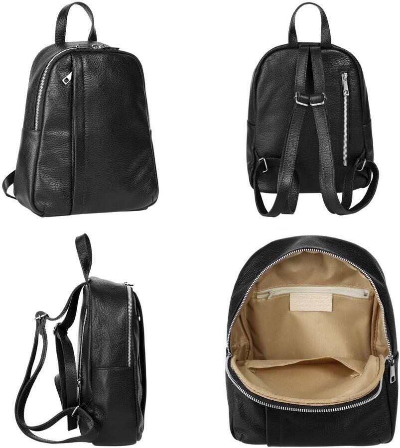 Sa tha Look Rugzak echt leer made in italy